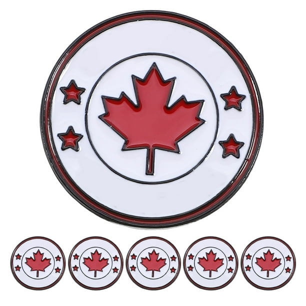 Insignia de Metal de la bandera de Canadá, 6 uds., insignias de Pin de bandera de Canadá, insignia de Metal de Canadá