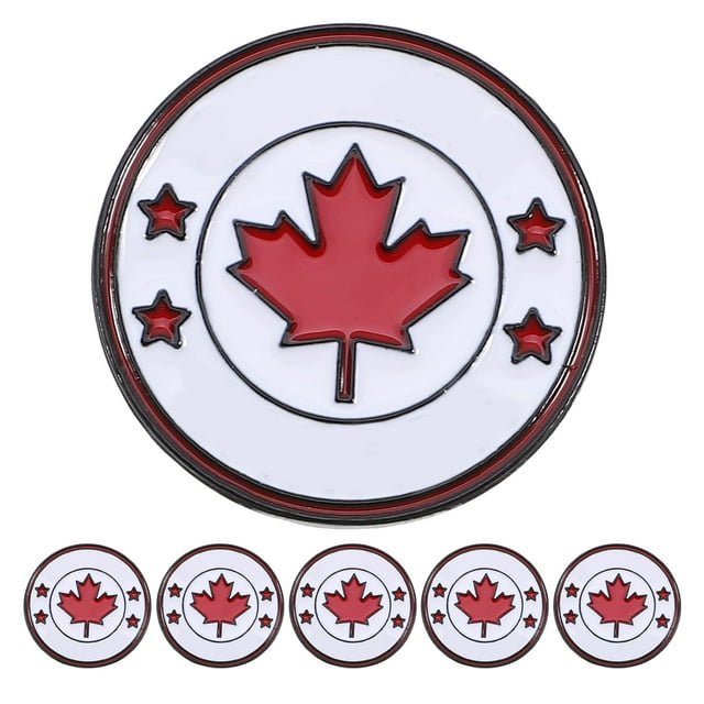 Insignia de Metal de la bandera de Canadá, 6 uds., insignias de Pin de bandera de Canadá, insignia de Metal de Canadá