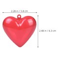 thumbnail image 2 of HAKIDZEL Plastic Heart Shaped Boxes Red For Valentine Day 15Pcs 2.5In X 2.3In X 1.5In, 2 of 8