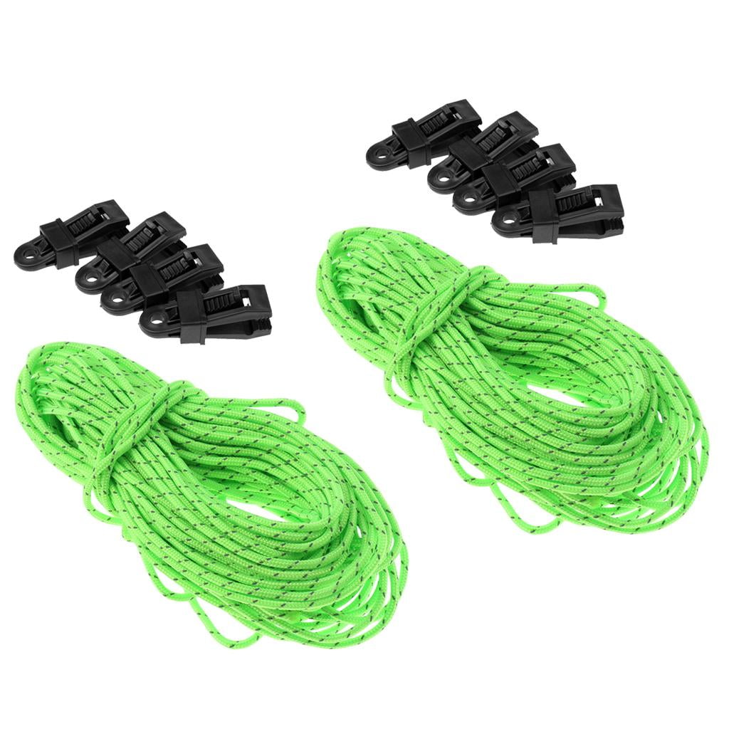 West Coast Paracord Reflective Tent Guyline Nylon Cord Rope for Outdoor Camping Tent 50 Feet 