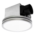 thumbnail image 3 of Akicon Bathroom Exhaust Fan with Light, 80CFM 2.0 Sones, 15W Dimmable 3CCT LED, 3.5W Nightlight, Roud Ceiling Vent Fan for Home, Sliver, 3 of 13