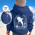 thumbnail image 2 of Byoo Little Boy's Whale Print Hoodie Sweatshirt Long Sleeve Animal Pullover Top Outerwear Soft Casual Sweatshirts, 2 of 4