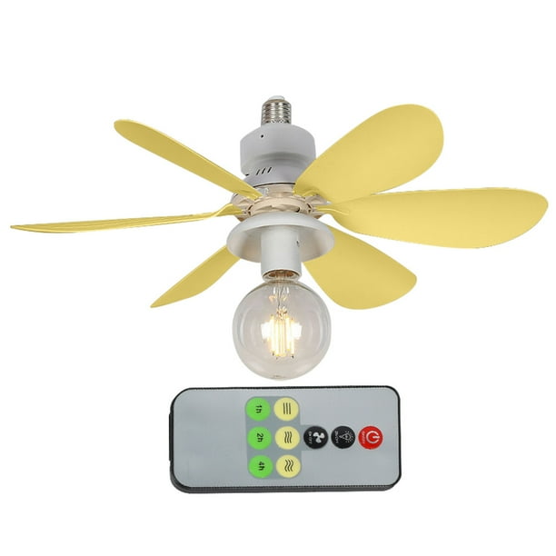 Ventilador Techo Perfil Lámpara E27 Base 42cm para Y