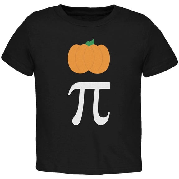 Halloween Math Pi Costume Pumpkin Day Toddler T Shirt Black 4T