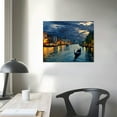 thumbnail image 4 of Fenyluxe Italy Venice Grand Canal At Night Wall Art Painting The Picture Print On Canvas The Basilica Di Santa Maria Della Salute Pictures Modern Artwork For Room Home Decor Decor Gift 20x16in, 4 of 6