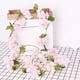 thumbnail image 1 of Guirnalda de seda de ratán con flores artificiales para decoración del hogar y bodas, 1 of 6