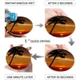 thumbnail image 2 of POGLIP Tropical Ocean Sunset Scenery Set of 4 Round Coaster for Drinks, Absorbent Ceramic Stone Coasters Cup Mat with Cork Base for Home Kitchen Room Coffee Table Bar Decor, 2 of 5