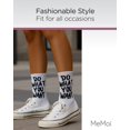 thumbnail image 5 of MeMoi Women's Do What You Want Cotton Blend Crew Socks - Mens - Male, 5 of 7