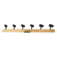 thumbnail image 3 of Eglo Lighting Kingswood 6 Light Track Ceiling Mount Fixture, Brown & Black, 3 of 10