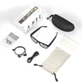 thumbnail image 6 of Bluetooth Bone Conduction Sunglasses – Polarized Audio Glasses, Wireless Sports Headphones, IP7 Waterproof, 4H Playtime for Running/Cycling/Driving (Gold), 6 of 7