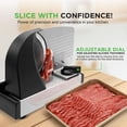 thumbnail image 2 of Cortadora de carne NutriChef 200 W, cuchilla de 7,5" y 110 V, negra, 2 of 7
