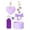 B, variant on Glass&Bottle Pendant Set Hairball Silicone Cup & Bow Straw with Heart Key Chain for Couples