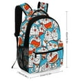 thumbnail image 2 of Doraemon Unisex Backpack Book Bag Durable Sport Backpack Cute Pattern for Presc-hool Travel Ruckack, 2 of 8