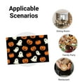 thumbnail image 5 of JOOCAR Halloween Ghosts and Pumpkins Linen Table Mats Set of 4 for Home Kitchen Table Decor 12x18 inch, 5 of 5