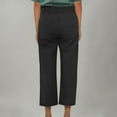 thumbnail image 4 of COSFO Womens Pants Black Casual Solid High Waisted Straight Leg Pants with Pocket Loose Pants, 4 of 7