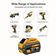 thumbnail image 2 of 2Pack 12.0Ah Replacement Battery for De Walt 20V/60V MAX Flex-Volt DCB609 612 606-2 609-2 Cordless Power Tools Heavy Duty Impact Lithium Ion, 2 of 6