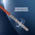 thumbnail image 3 of 2 Wire Pt1000 Temperature Sensor Thermistor Silicone Gel Coated 1.5meters Probe 45mm X 5mm -50-180-c, 3 of 5