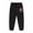 X6-Black, variant on YUEHUA Girls Sweatpants Cotton Girls Active Joggers Soft Athletic Sweat Straight Leg Pants for Kids Youth with Drawstring, Size 12-13 Years
