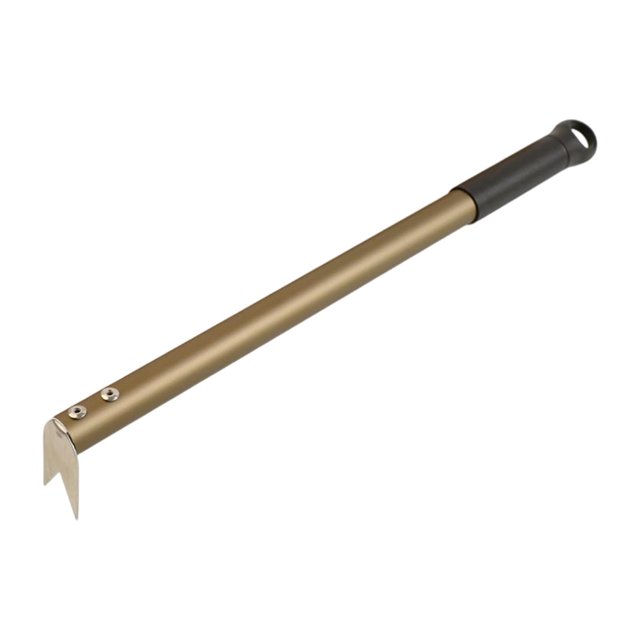 Tenedores giratorios para pizza Mango de aleación de aluminio Pelar Utensilios para hornear Pizza Fácil de almacenar y transferir Suministros de Bronce SM SunniMix Tenedor de pizza