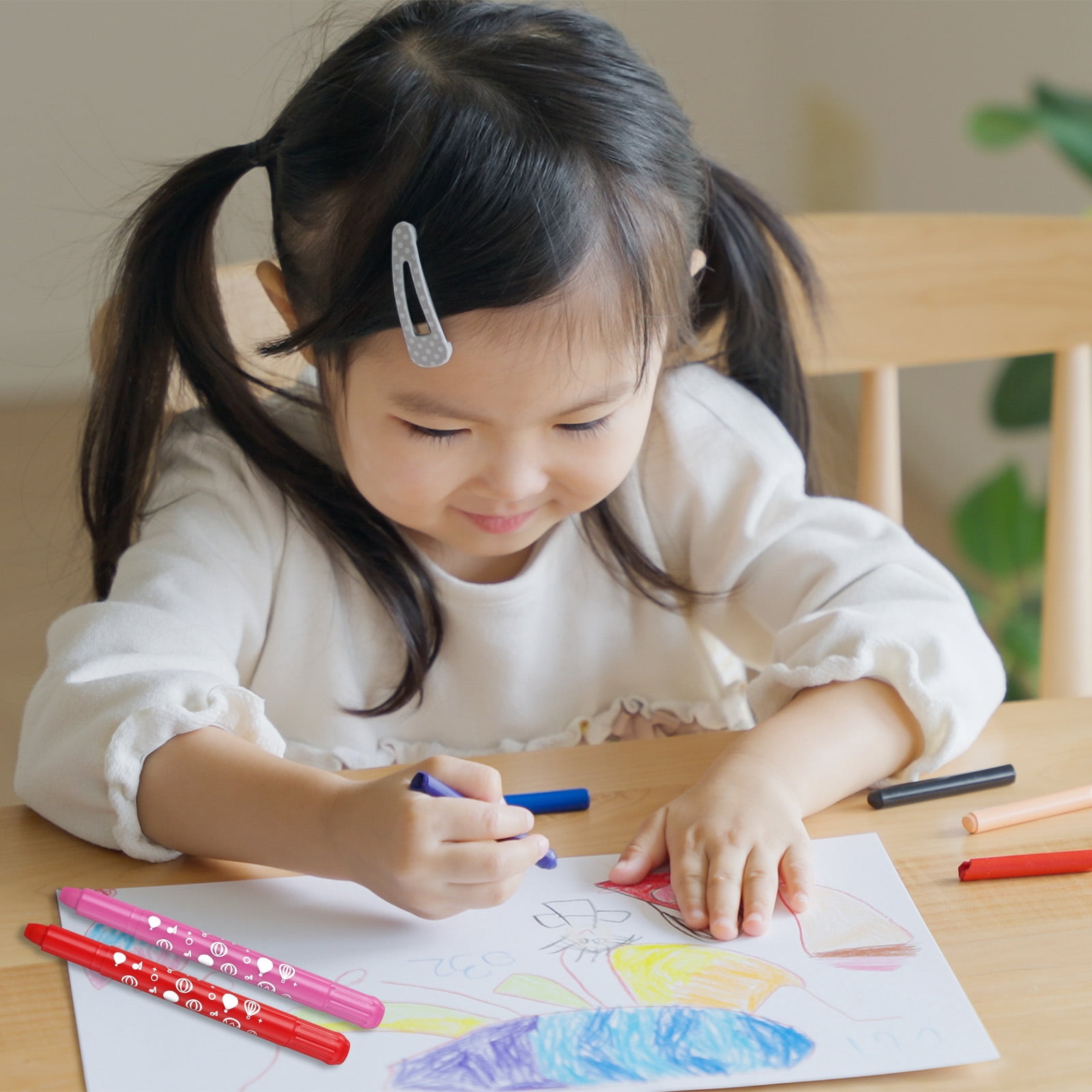 Unique Bargains Watercolor Crayon Pencils for Coloring, Drawing, Painting Green