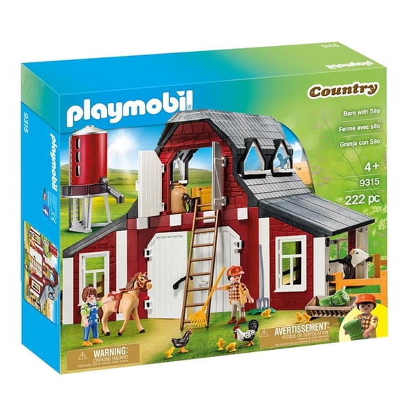 Set de Construcción Playmobil Granja con Silo 222 Piezas
