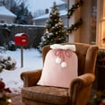 thumbnail image 5 of Christmas Velvet Santa Bags with Drawstring Large Christmas Bags Santa Gift Sack for Xmas Playing Present Toy 15.7x23.6in - Pink, 5 of 6