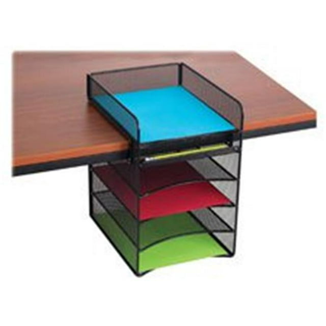 Onyx Horizontal Hanging Desktop Storage, Black