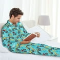 thumbnail image 5 of Bingfone Men's Pajama Set 2 Piece Loungewear PJs, Long Sleeve with Pajama Pants-Cartoon Monster Truck, 5 of 7