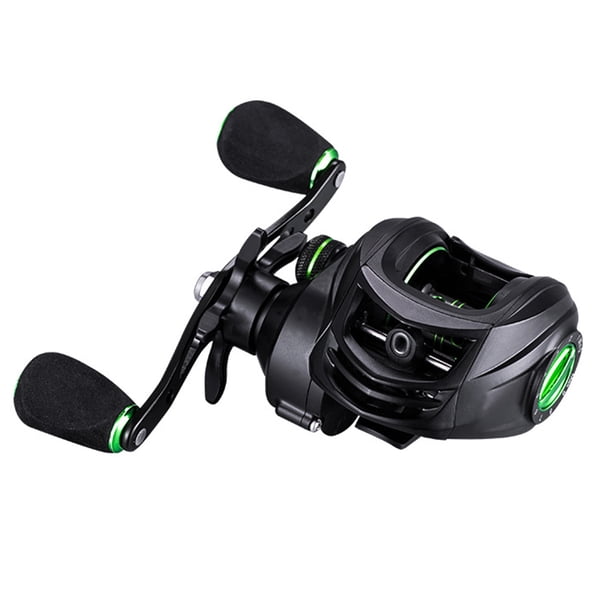 Carrete De Pesca De Agua Salada 7.2 1 Carrete de baitcasting Carrete de pesca con señuelo portátil para artes de pesca (izquierda) Likrtyny Para Estrenar