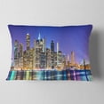 thumbnail image 2 of Designart New York Cityscape Panorama - Photography Landscape Printed Throw Pillow - 12x20, 2 of 5