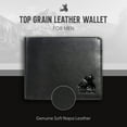 thumbnail image 2 of RFID Blocking Wallet For Men Bifold Soft Black Genuine Nappa Leather, 2 of 8