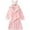 Pink, variant on Beautyzll Kids Girls Thickened Hooded Bathrobe Soft Cozy Long Pajamas Robe with Belt S-2XL
