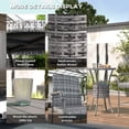 thumbnail image 4 of 3-Piece Grey Rattan Patio Bar Set with Ice Bucket | Outdoor Bistro Table & Stools for Living Space & Entertaining, 4 of 7