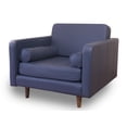 thumbnail image 2 of Sillón Individual de Piel Genuina ConfortoPiel Oslo Azul, 2 of 3