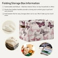 thumbnail image 5 of Butterfly Pattern Foldable Storage Basket for Shelves, Collapsible Sturdy Storage Bin with Handles, Canvas Storage Cube for Organizing Closet 2PC Home Decor, 5 of 7