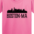 thumbnail image 4 of Inktastic Boston Massachusetts Skyline City Silhouette Youth T-Shirt, 4 of 5