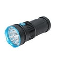 thumbnail image 2 of Linterna LED Super brillante de largo alcance Luz de flash impermeable para exteriores 3 modos de iluminación 8000LM, 2 of 14