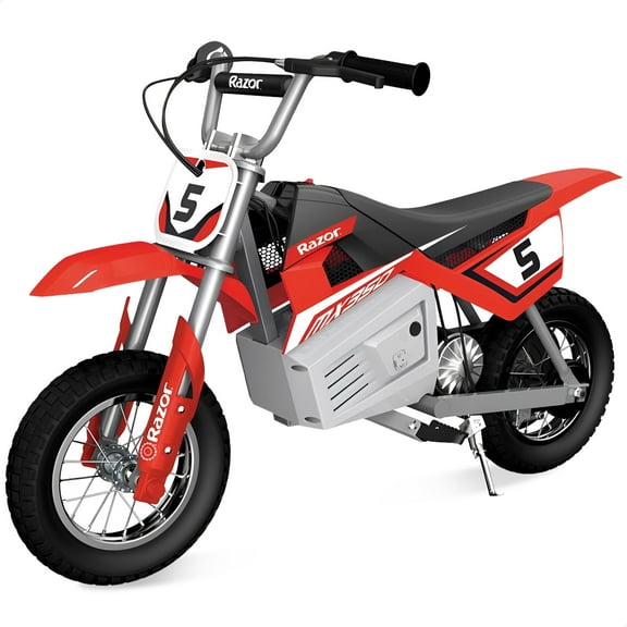 Razor MX350 Dirt Rocket Electric Bike, Age 8 , 14 Mph, 30-Min Run, 140lb Max, Red