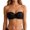 Black, variant on Bandeau Bra for Women Demi Cup Underwire Support Floral Lace Strapless Wedding Party Underwear