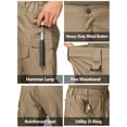 thumbnail image 4 of liyiyiyia Mens Ripstop Cargo Pants Fleece Lined Winter Insulated Water Resistant Work Utility Hiking Snow Pants, 4 of 7