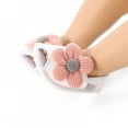 thumbnail image 3 of Infant Baby Girls Summer Flower Sandals Bowknot T-Strap Glittery Open-Toed Butterfly Shoes Soft Non-Slip Sole Princess Flat Shoes, 3 of 9