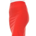thumbnail image 5 of Women's Stretch Midi Pencil Skirt with Elastic Waist - Perfect for Office Wear, Sizes S-XL, 5 of 5