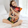 thumbnail image 3 of KLL Colorful Leaf Chihuahua Pattern Silk Pillowcase for Hair and Skin Standard Size 20"X 30" Soft Breathable Pillow Covers for Sleeping, 3 of 6
