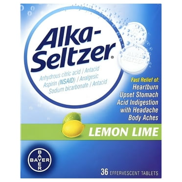 Alka-Seltzer Lemon Lime, 36 Count (Pack of 1)