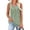 Green, variant on Women's Flowy Long Tank Tops Ladies Sleeveless Tunic Loose Fit Plus Size Summer V-Neck Casual Button Blouse