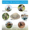 thumbnail image 5 of Odeerbi Bucket Hat For Men Women Outddor Sun Hat Unisex Bush Fishing Hiking Round Cap Khaki, 5 of 5