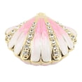 thumbnail image 2 of Shell Trinket Box Metal Seashell Figurine Jewelry Display Holder for Earrings Ring Necklace, 2 of 7