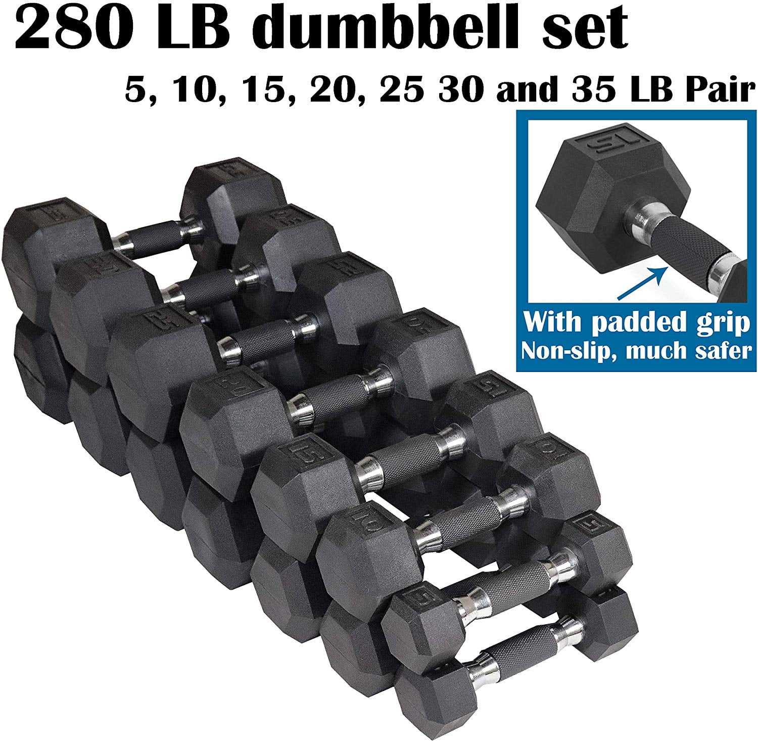 Iron Grip 20-110lb Urethane Barbell Set