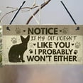 thumbnail image 5 of Kitchen Farm Home Decoration Wall Decor Shed Accessories Wood Cat Coop Plaque Cat Sign Toys 3, 5 of 8