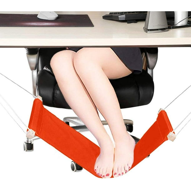 LHKJ Adjustable Office Footrest Under The Desk Foot Hammock for